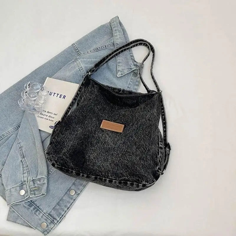 Zibelle Denim Shoulder Bag