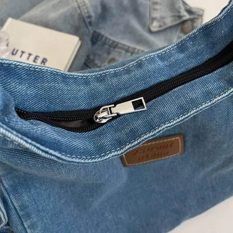 Zibelle Denim Shoulder Bag