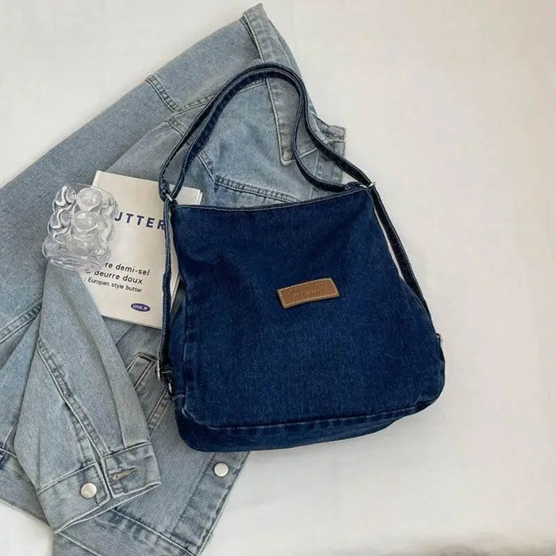 Zibelle Denim Shoulder Bag