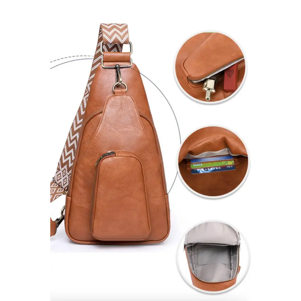 Dazzling Trip Pu Leather Sling Bag by Adored