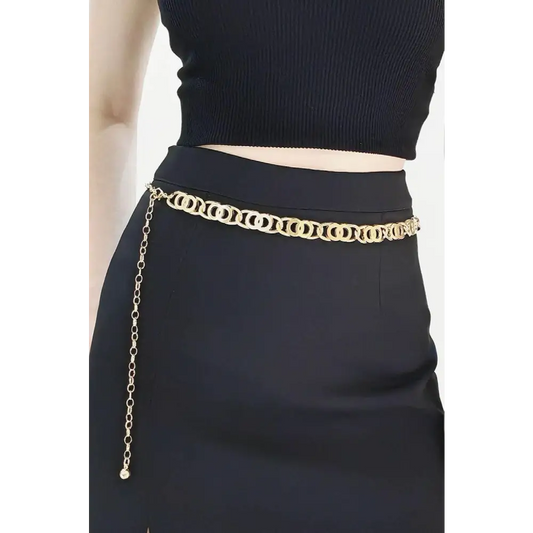 Alloy Lobster Clasp Belt - CM Fashion