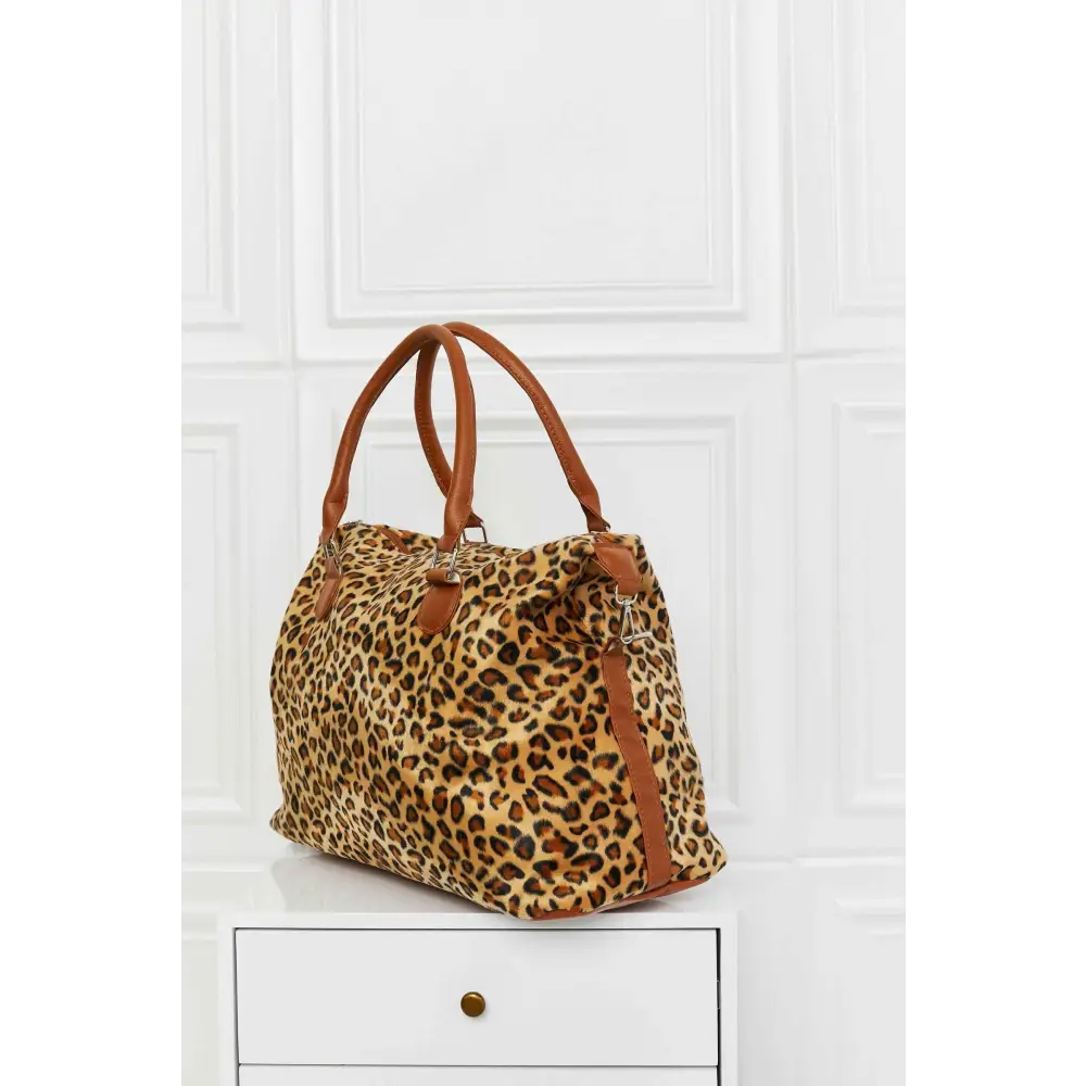 Fierce Animal Print Brushed Weekender Bag for Wild Adventures