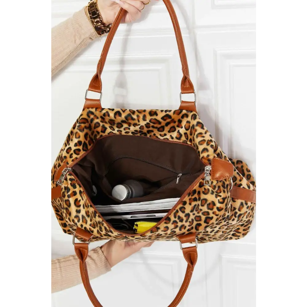 Fierce Animal Print Brushed Weekender Bag for Wild Adventures