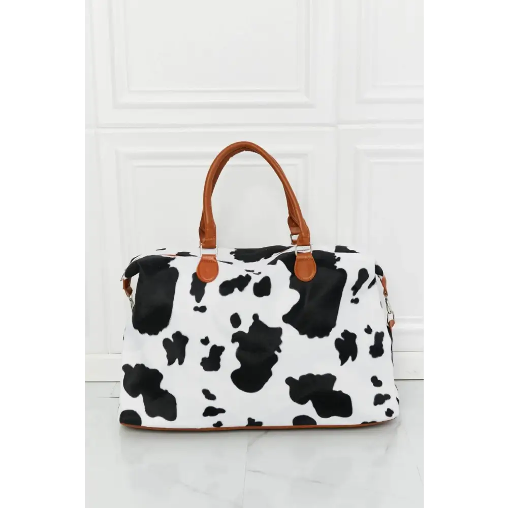 Stylish Animal Print Plush Weekender for Trendy Travelers