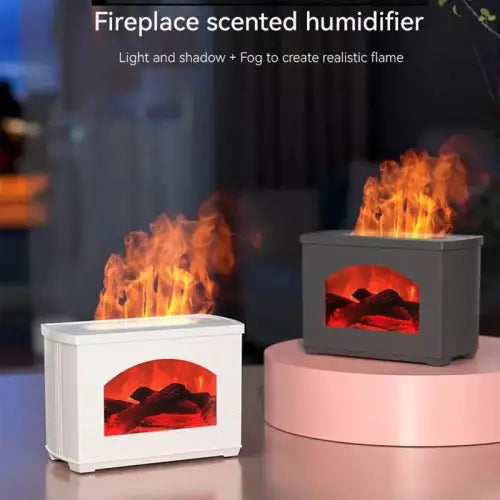 Aromatic Flame Fireplace Humidifier for Cozy Nights