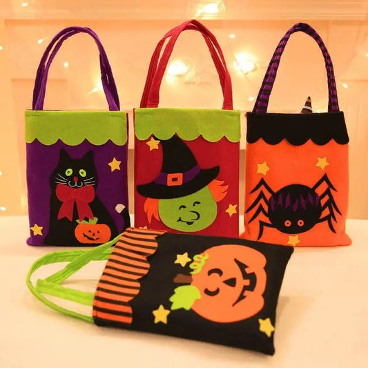 Assorted 2-Piece Halloween Element Handbags - Pumpkin / One Size - CynthiaMonica CM