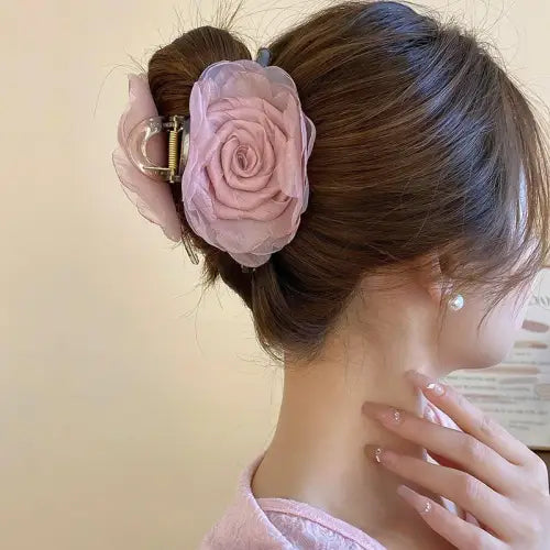 Blooming Beauty Flower Acrylic Hair Claw Clip