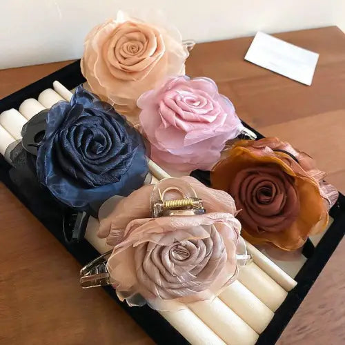 Flower Acrylic Hair Claw Clip - CM Fashion