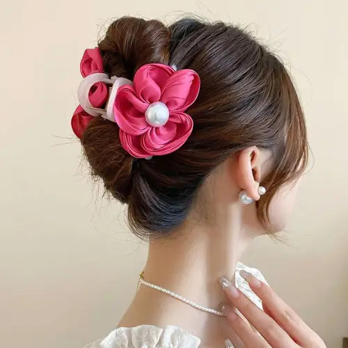 Blooming Beauty Flower Acrylic Hair Claw Clips