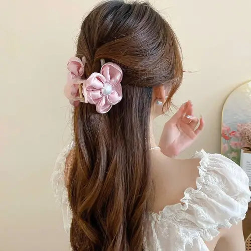 Blooming Beauty Flower Acrylic Hair Claw Clips