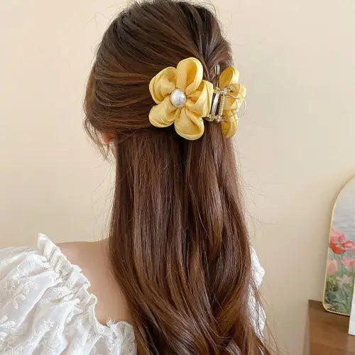 Blooming Beauty Flower Acrylic Hair Claw Clips