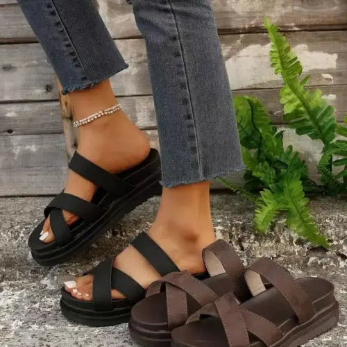 Bold Crisscross Sandals