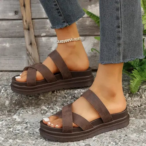 Bold Crisscross Sandals