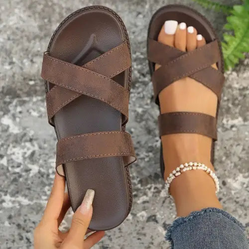 Bold Crisscross Sandals