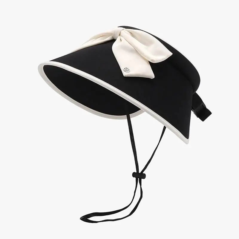 Elegant Miara Ice Silk Sun Hat with Charming Bow