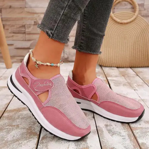 Breathable Platform Sneakers