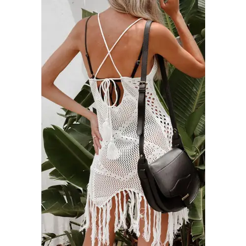 Breezy Tassel Spaghetti Cover Up