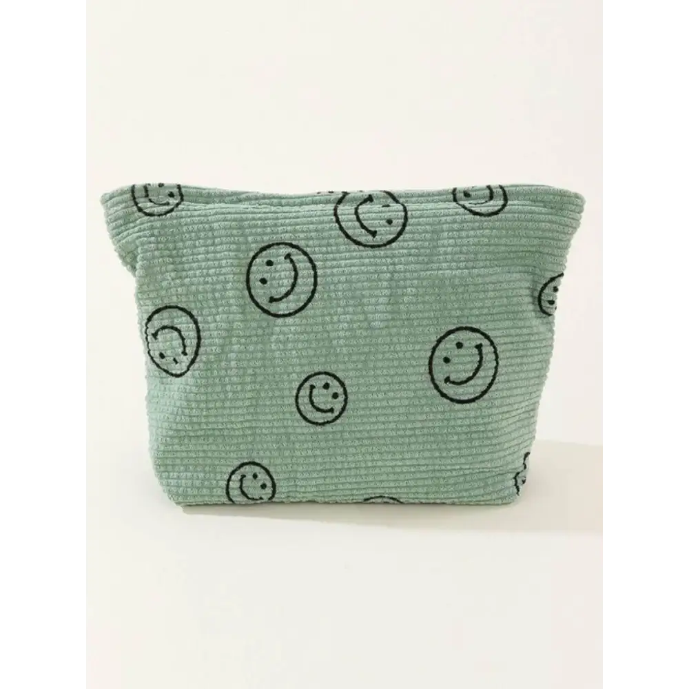 Brighten Your Day with the Zenana Corduroy Smile Clutch Bag