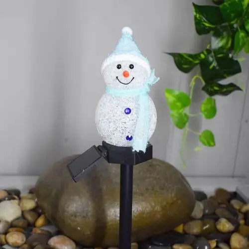 Brighten Your Holidays with LED Solar Snowman Lawn Ornaments