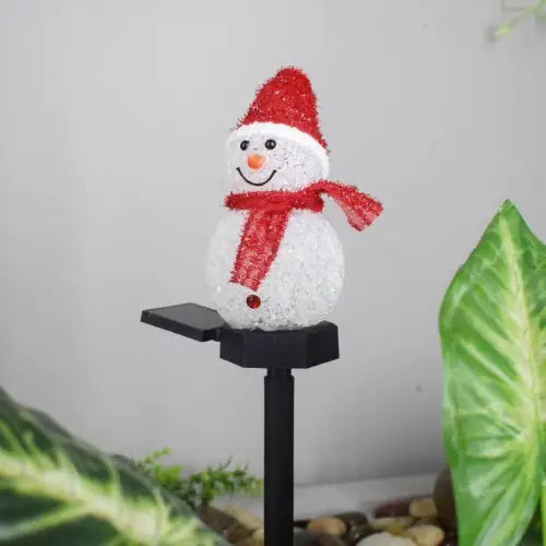 Brighten Your Holidays with LED Solar Snowman Lawn Ornaments