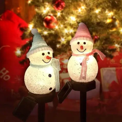 Brighten Your Holidays with LED Solar Snowman Lawn Ornaments