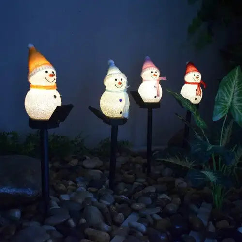 Brighten Your Holidays with LED Solar Snowman Lawn Ornaments