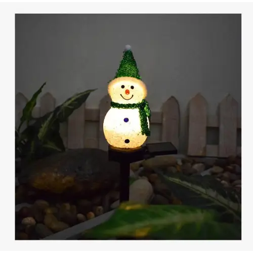 Brighten Your Holidays with LED Solar Snowman Lawn Ornaments