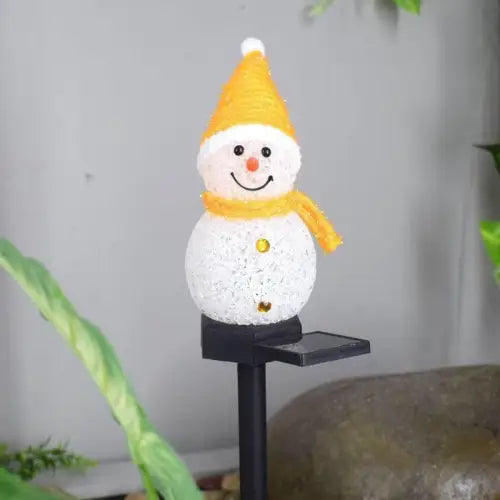 Brighten Your Holidays with LED Solar Snowman Lawn Ornaments