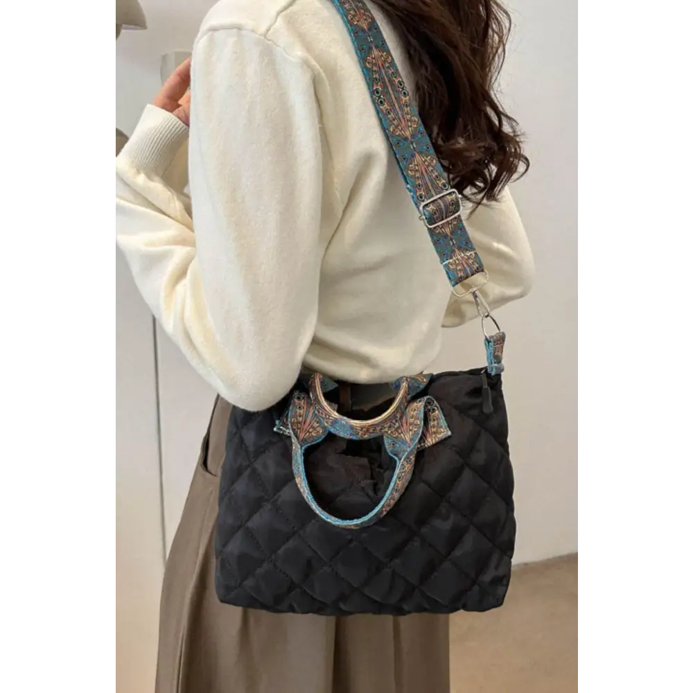 Trendy Yeppi Bubble Textured Printed Strap Handbag for Fashionistas