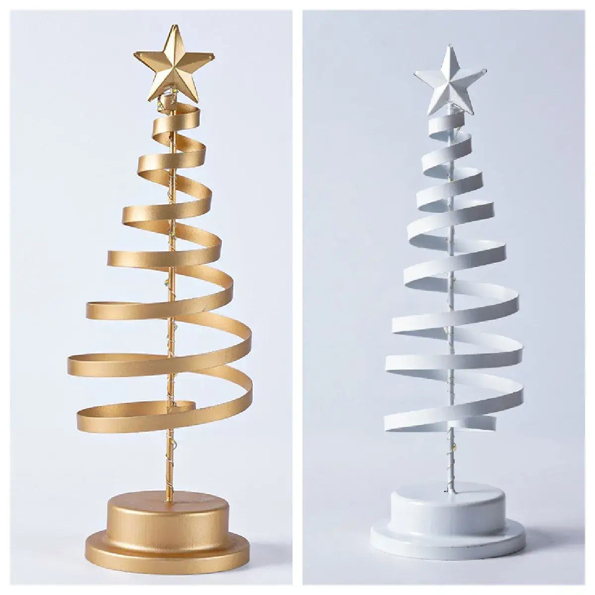 Enchanting LED Spiral Christmas Tree Table Lights for Festive Cheer