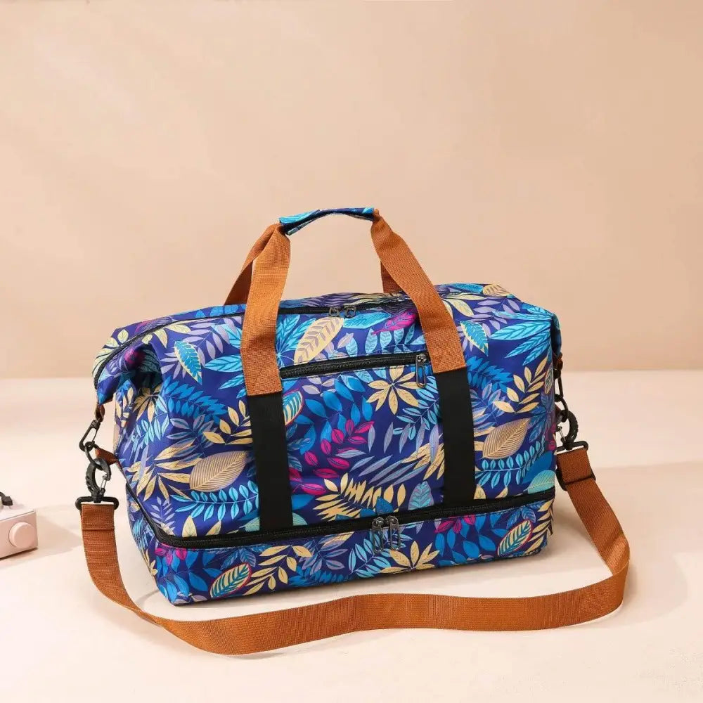 Vibrant Canvas Printed Travel Bag Blooms with Original Style