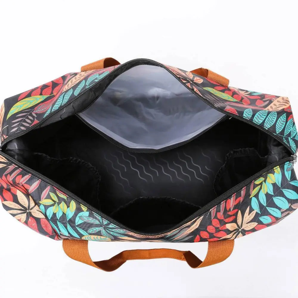 Vibrant Canvas Printed Travel Bag Blooms with Original Style