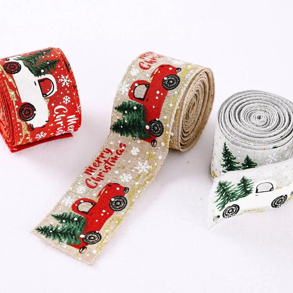 Car & Christmas Tree Ribbon