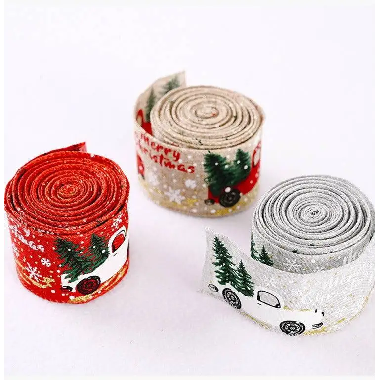 Car & Christmas Tree Ribbon