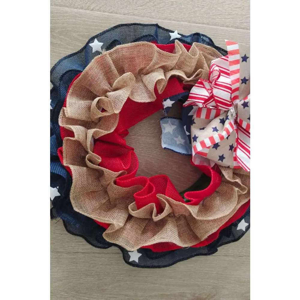 Celebrate with a Patriotic Independence Day Knit Wall Wreath