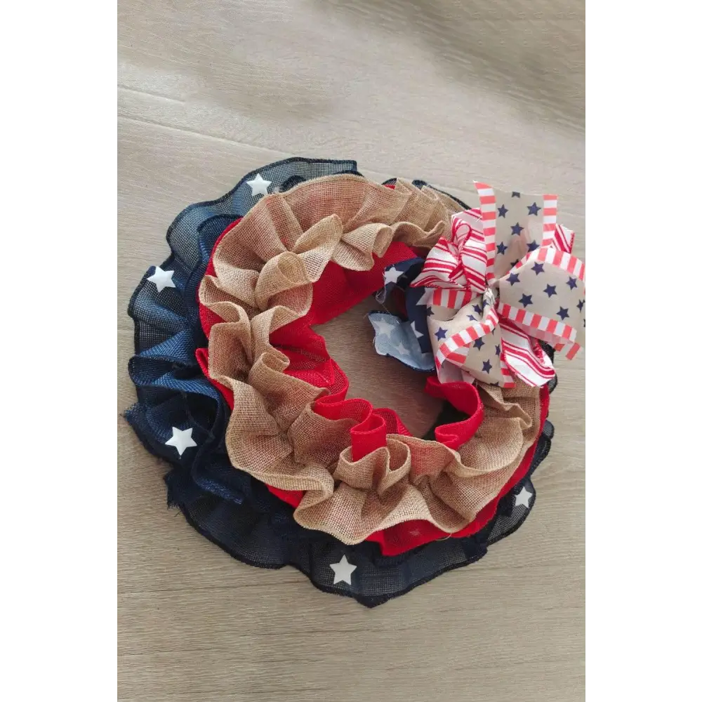 Celebrate with a Patriotic Independence Day Knit Wall Wreath