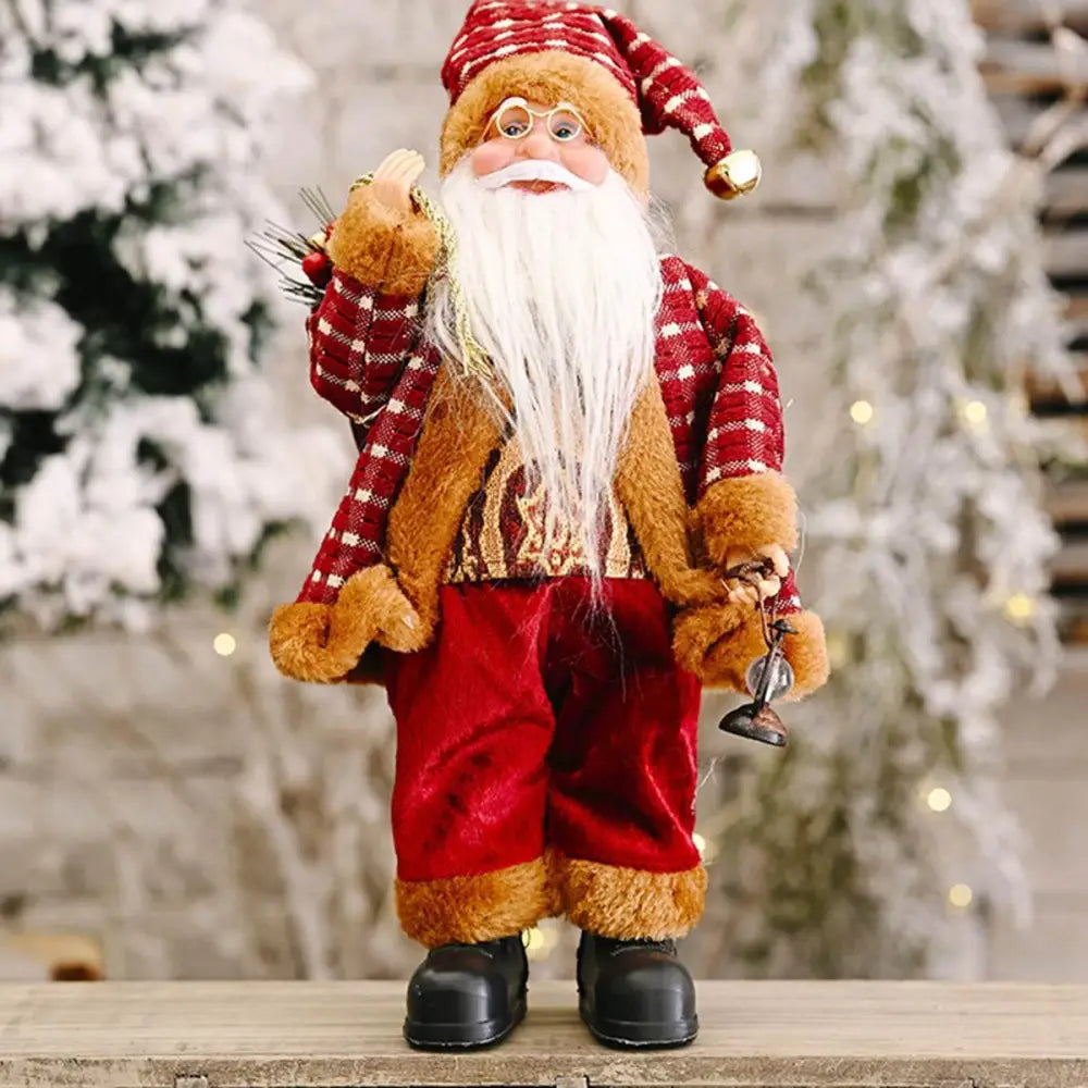 Celebrate the Season with Charming Santa Claus Gnome Figurines