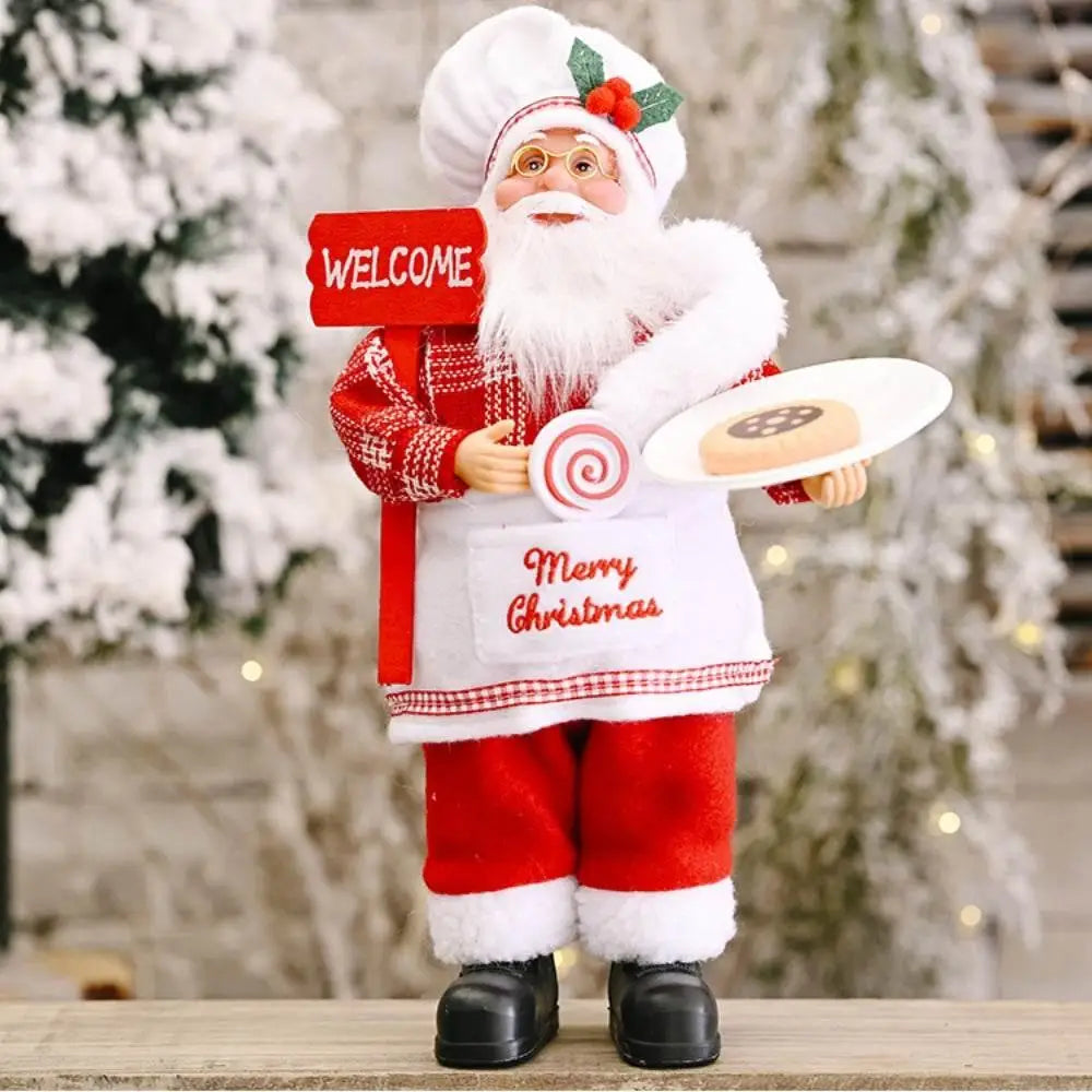 Celebrate the Season with Charming Santa Claus Gnome Figurines