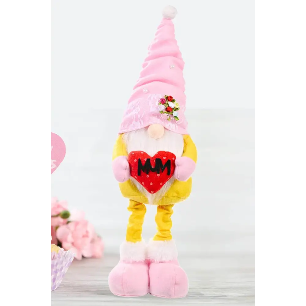 Charming Pearl Decor Faceless Gnomes with Pink Hats for Every Occasion