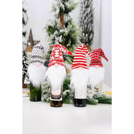 Christmas Faceless Gnome Wine Bottle Covers - CM Fashion