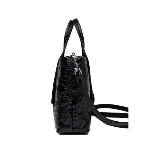 Chic Black Leather Handbag