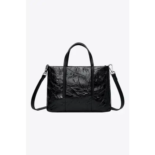 Chic Black Leather Handbag