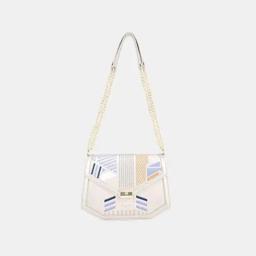 David Jones Geometric Print Crossbody Bag - CM Fashion