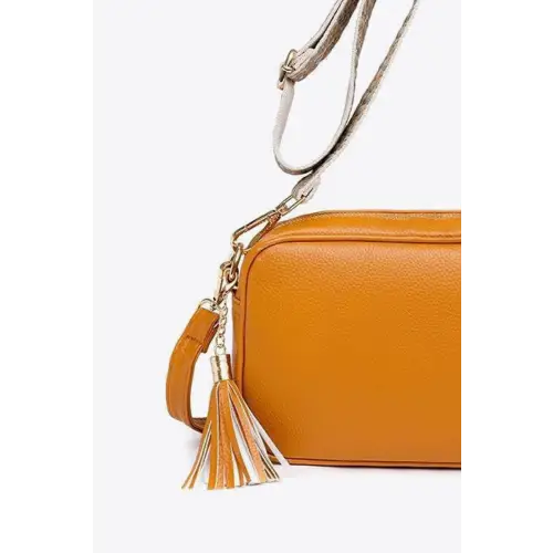 Chic Leather Tassel Crossbody Bag for Stylish Adventures