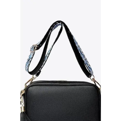Chic Leather Tassel Crossbody Bag for Stylish Adventures