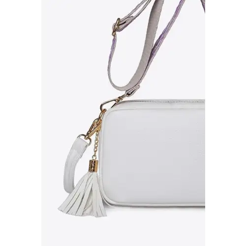 Chic Leather Tassel Crossbody Bag for Stylish Adventures