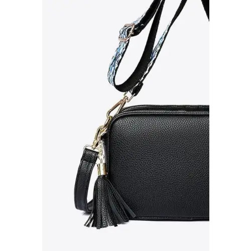 Chic Leather Tassel Crossbody Bag for Stylish Adventures