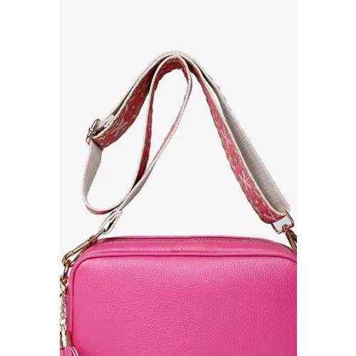 Chic Leather Tassel Crossbody Bag for Stylish Adventures