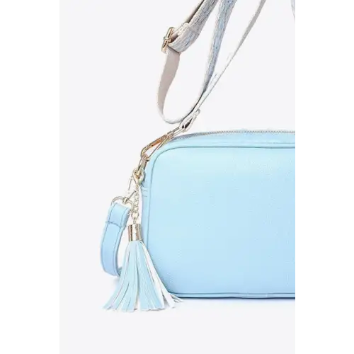 Chic Leather Tassel Crossbody Bag for Stylish Adventures