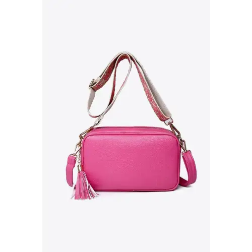 Chic Leather Tassel Crossbody Bag for Stylish Adventures
